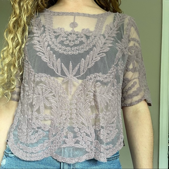 Boho sheer top - Picture 3 of 5